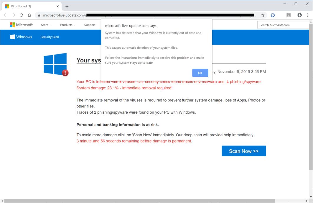 Phishing Scam On Mac That Brings Up Microsoft Scan